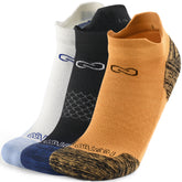 🌿 Set of 3 Bamboo Ankle Socks (Sky Blue / Navy Blue / Orange) - Large - L/XL 🌿