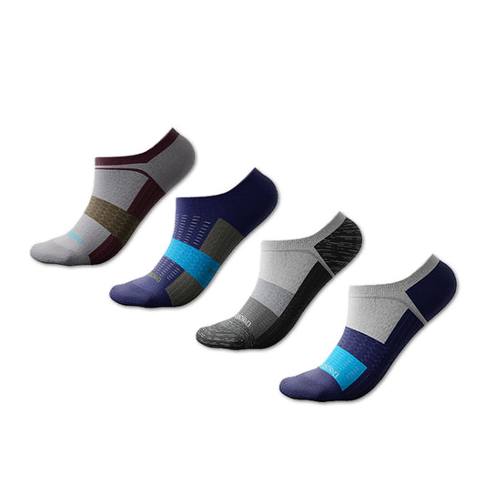 "Modern Stride: Executive Series Low-Cut Performance Socks-4pack"