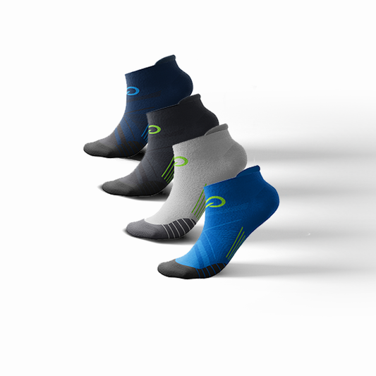 "StrideTech: Active Contour Ankle Socks for Everyday Athletes 4-pack"