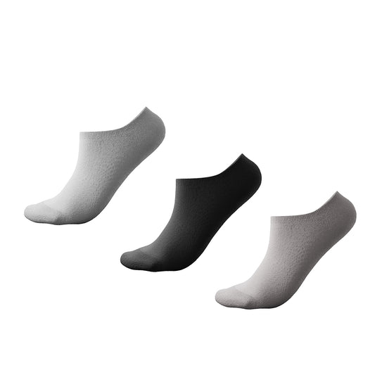 "Essential Comfort Low-Cut Socks - Monochrome Trio Pack"