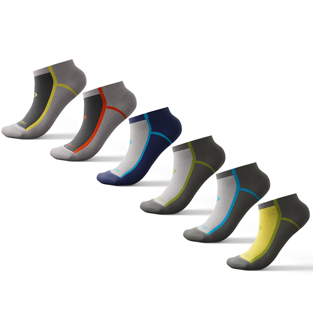 "StrideTrek Performance Ankle Socks " 4 Pack"